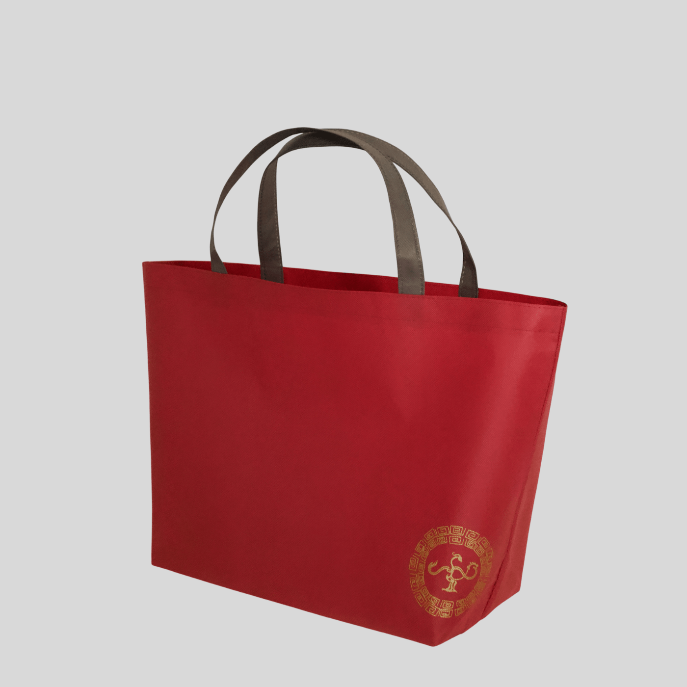 Reusable Grocery Bag, Foldable Shopping Bag, Contrast Colors with Golden Bird Logo - Golden Crow
