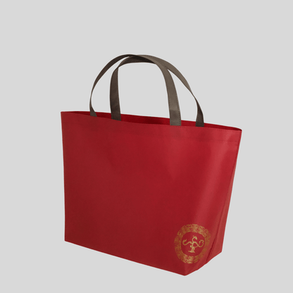 Reusable Grocery Bag, Foldable Shopping Bag, Contrast Colors with Golden Bird Logo - Golden Crow