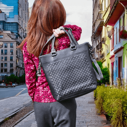 Premium Dragon - scale Leather Handbag, Shoulder Bag & Crossbody - Golden Crow