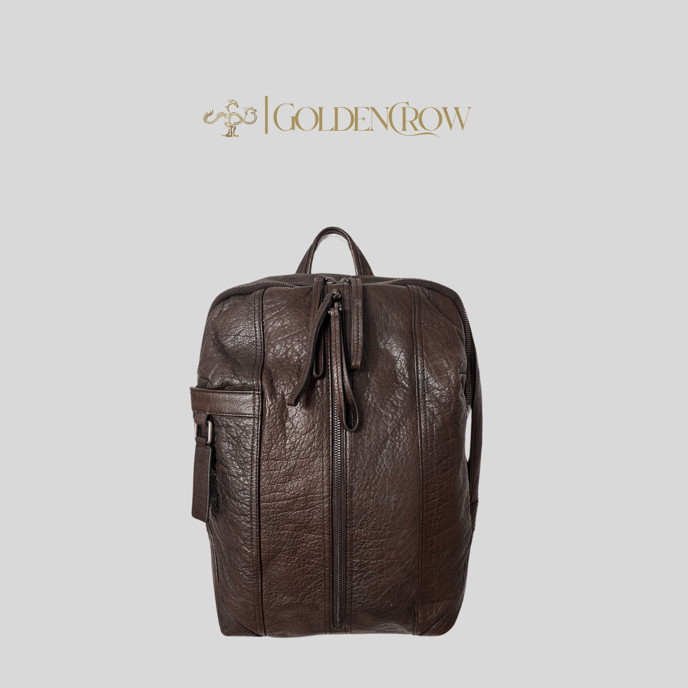 Soft Full - grain Leather Backpack – Luxury & Comfort - Golden Crow