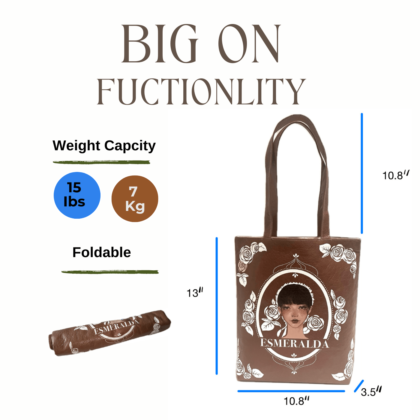 Original Art Tote Bag Made from Tyvek Paper - Durable & Stylish, Eco - friendly - Golden Crow