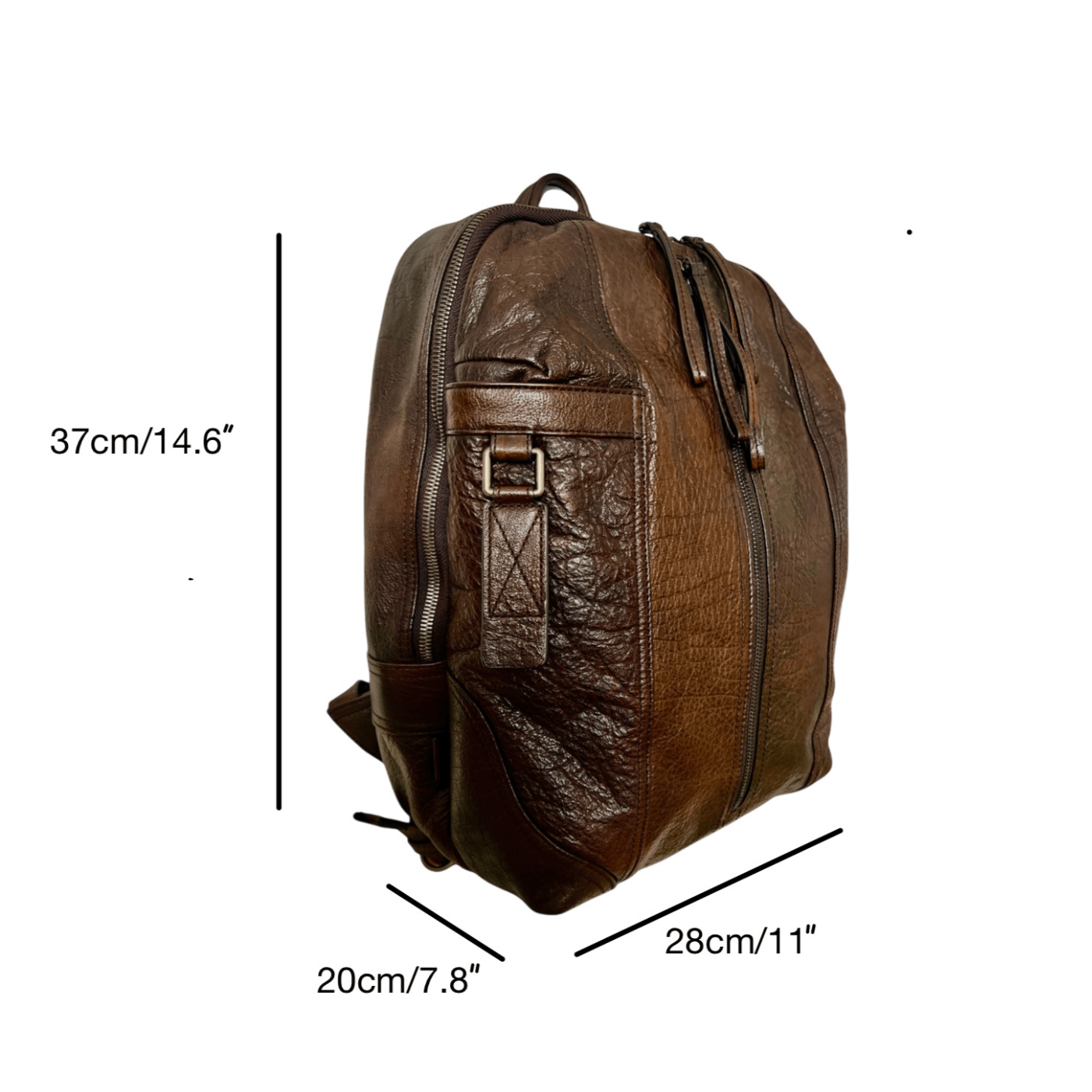 Soft Full - grain Leather Backpack – Luxury & Comfort - Golden Crow