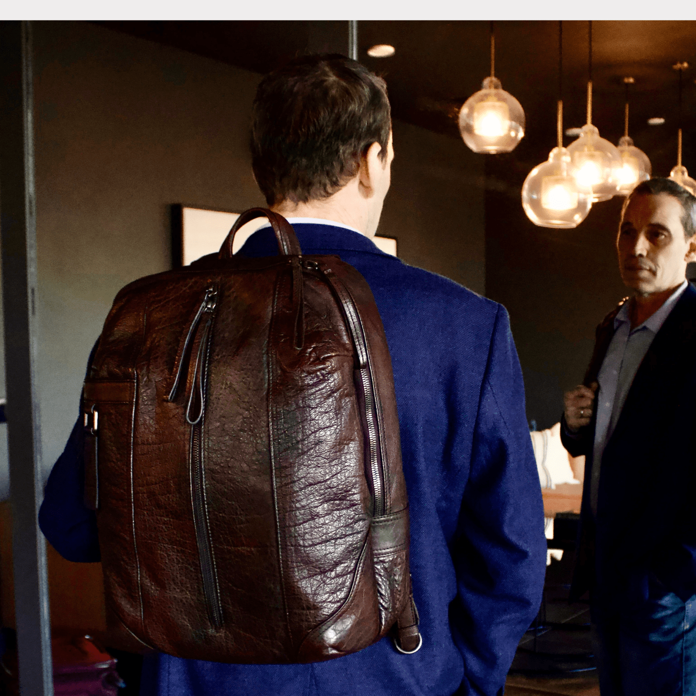 Soft Full - grain Leather Backpack – Luxury & Comfort - Golden Crow