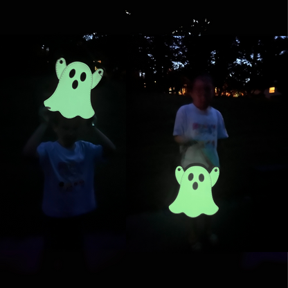 Personalized Glow-in-the-Dark Ghost Halloween Trick-or-Treat Bag for Kids – Custom Name Candy Tote