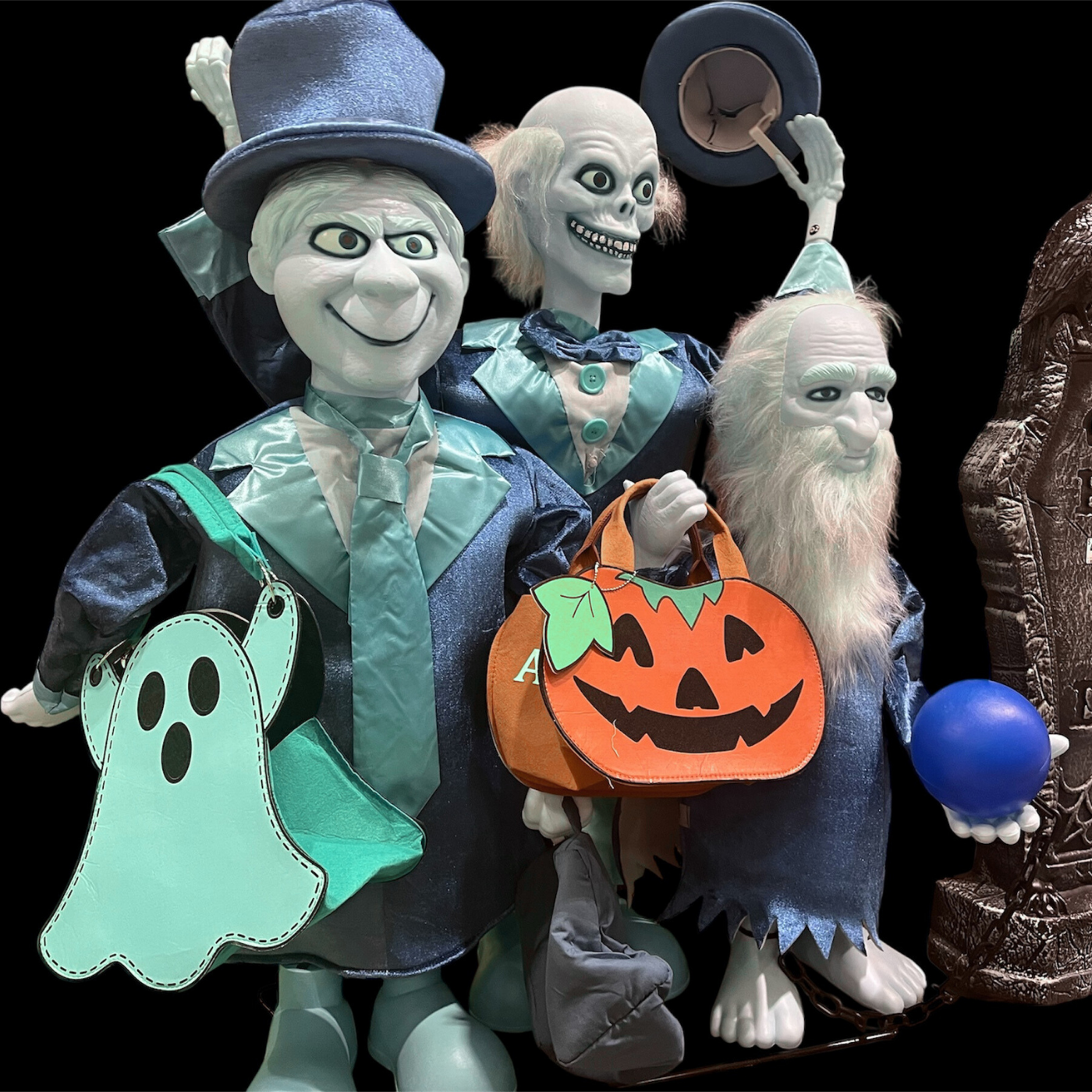 Glow-in-the-Dark Halloween Trick or Treat Bags – Personalized Ghost & Pumpkin Candy Totes for Kids
