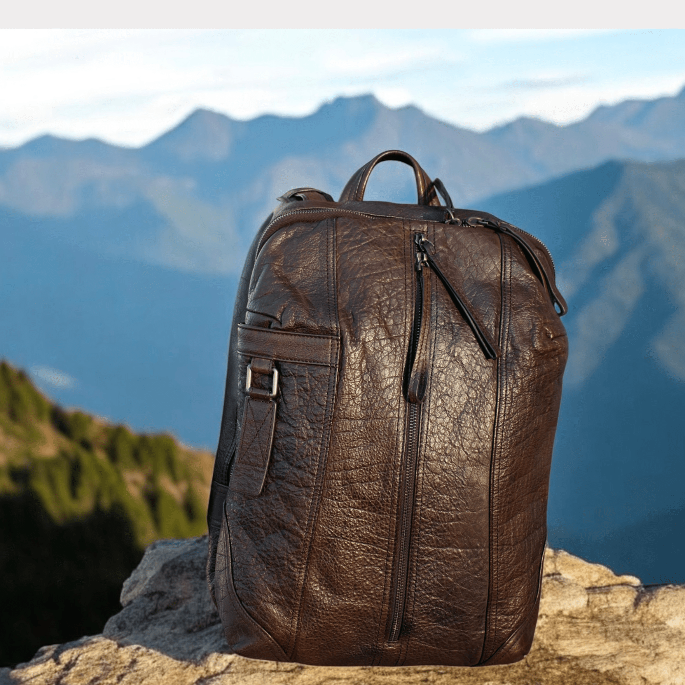 Soft Full - grain Leather Backpack – Luxury & Comfort - Golden Crow