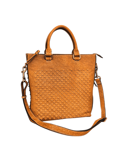 Premium Dragon - scale Leather Handbag, Shoulder Bag & Crossbody - Golden Crow