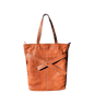 Soft Leather Tote with Unique Cross - Strap Design - Golden Crow