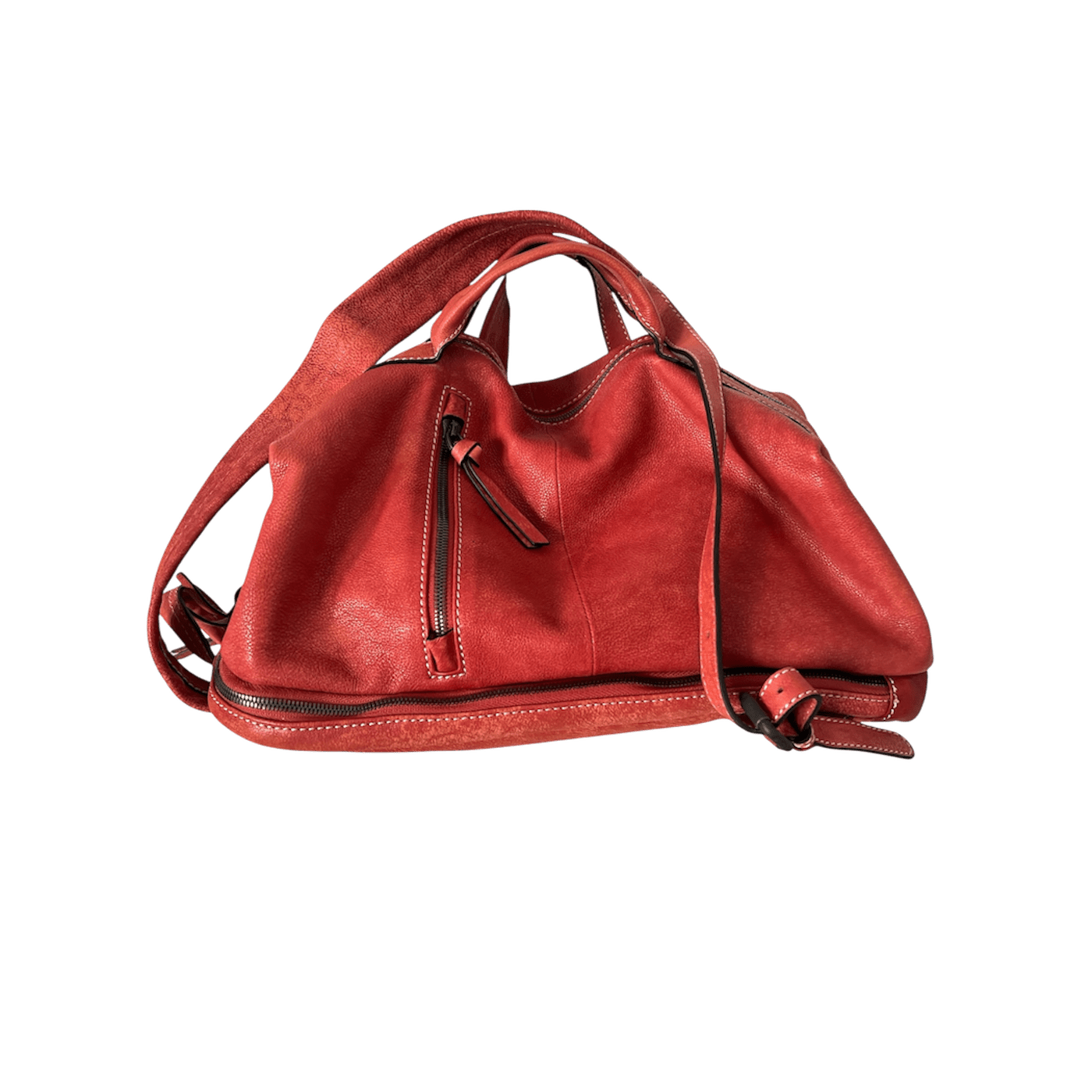 Convertible Leather Duffle & Backpack – One Bag, Two Styles - Medium size - Golden Crow
