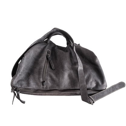 Convertible Leather Duffle & Backpack – One Bag, Two Styles - Medium size - Golden Crow