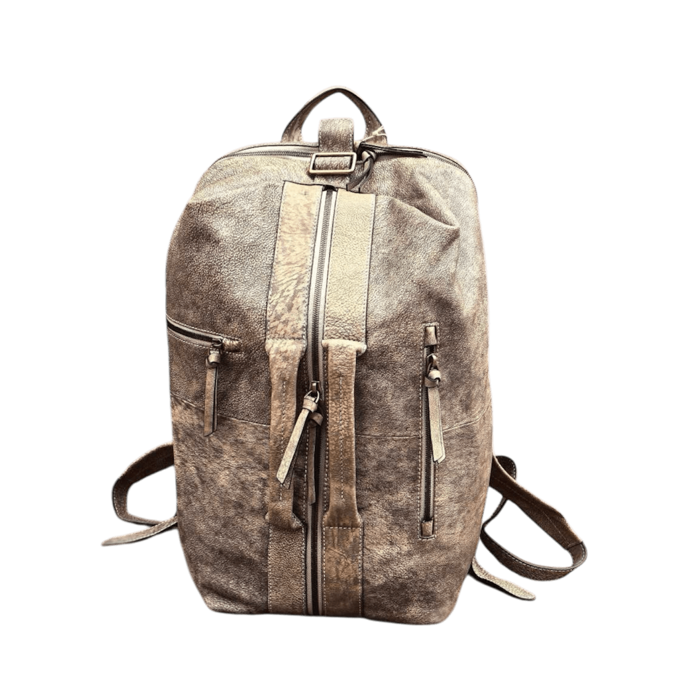 Convertible Leather Duffle & Backpack – One Bag, Two Styles - Large size - Golden Crow