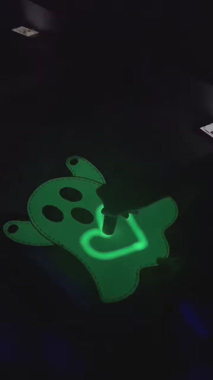 Personalized Glow-in-the-Dark Ghost Halloween Trick-or-Treat Bag for Kids – Custom Name Candy Tote