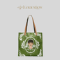 Original Art Tote Bag - Minimalist Eco - friendly Leather - Like Green Paper Bag, Waterproof, Gift for her - Golden Crow